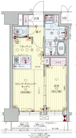 プレサンス大手前ピリオドの物件間取画像